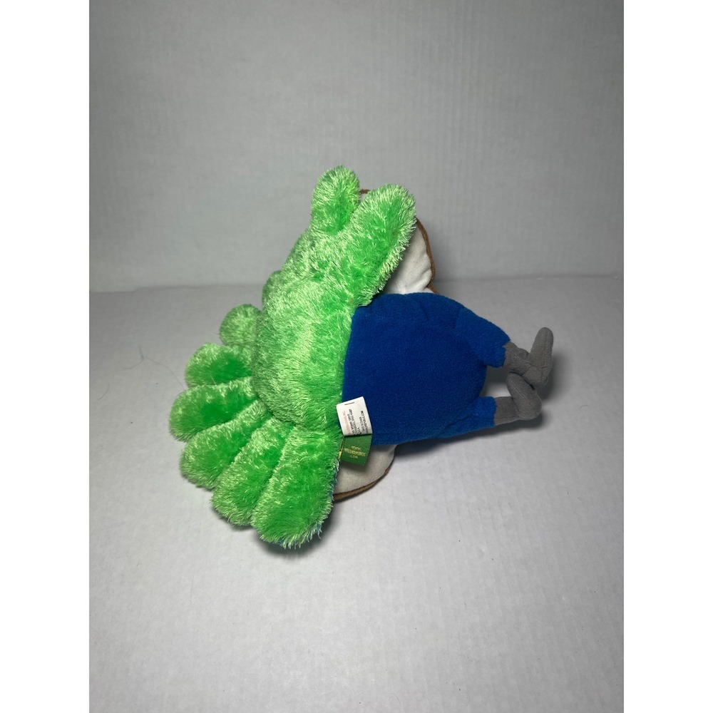 Wild Republic Peacock Plush Stuffed Animal Blue Green Bird 9 inch - Picture 3 of 4